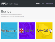 Tablet Screenshot of mixenterprises.com